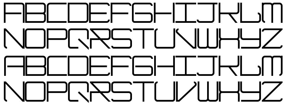 Modernism font specimens