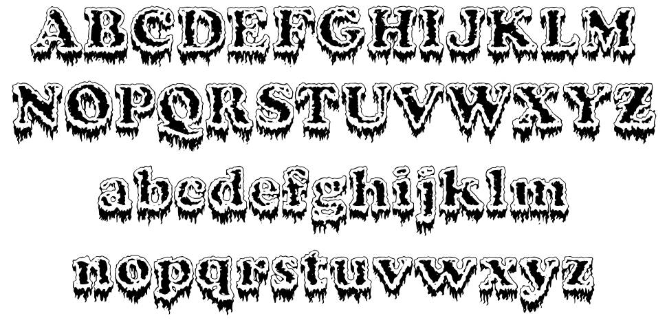 Modius 'Frigid' フォント 標本