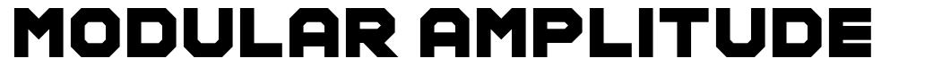 Modular Amplitude шрифт