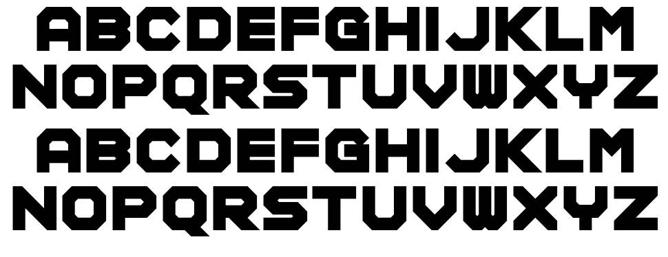 Modular Amplitude font specimens