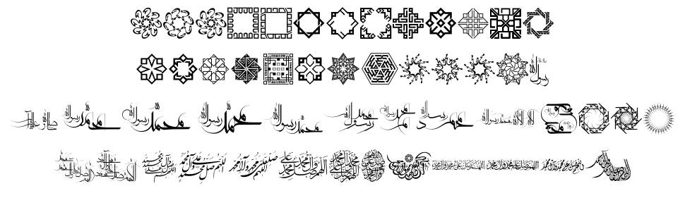 Mohammad RasoolAllah font specimens