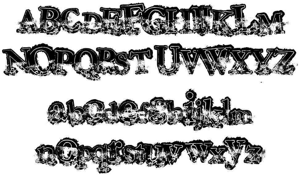 Mohawk 字形 标本