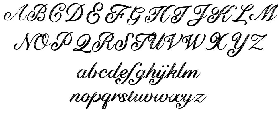 Mokaya font specimens