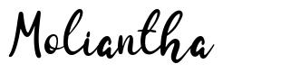 Moliantha шрифт