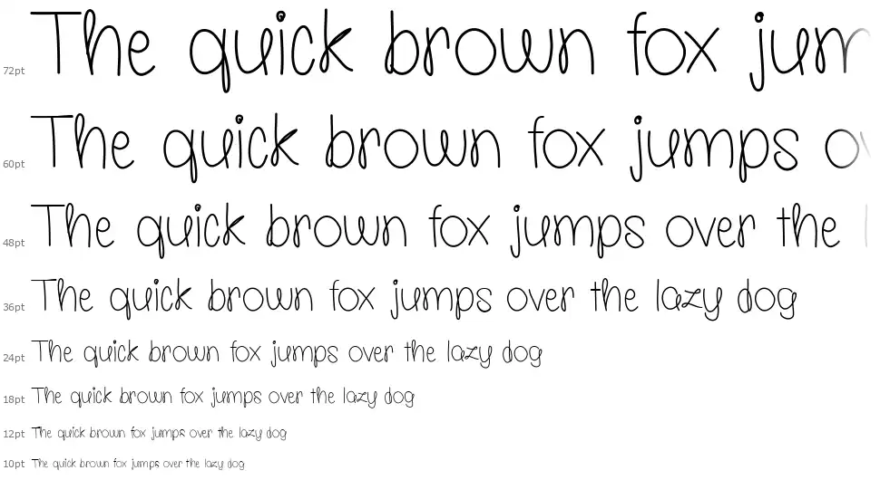 Molly is the Bestfont waterfall