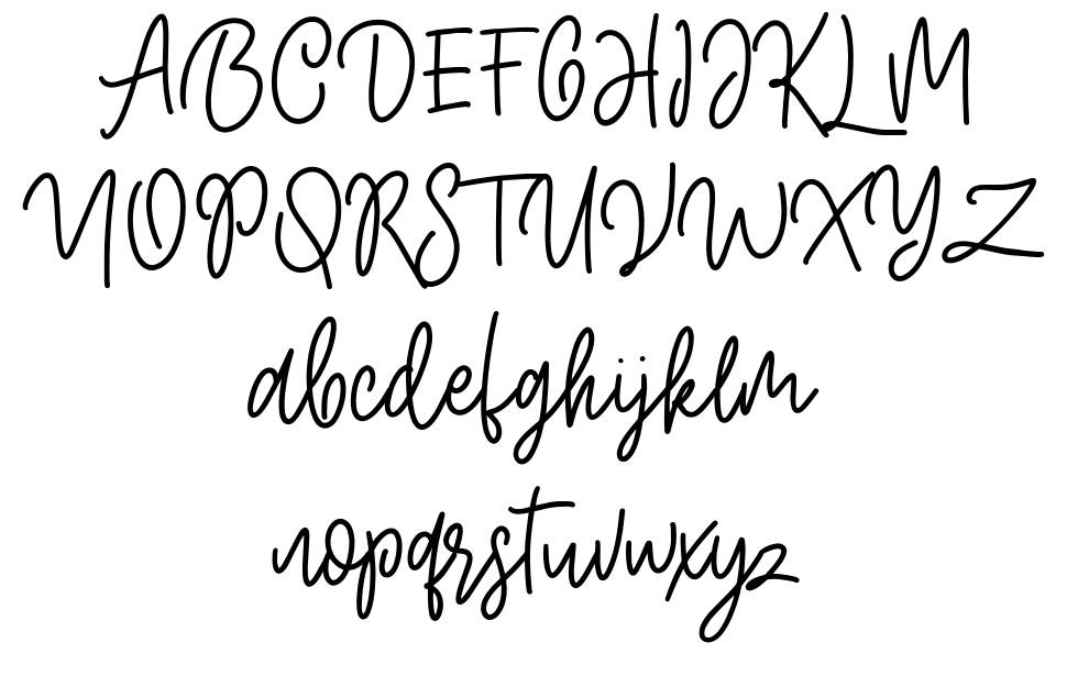 Mollysh Script font specimens