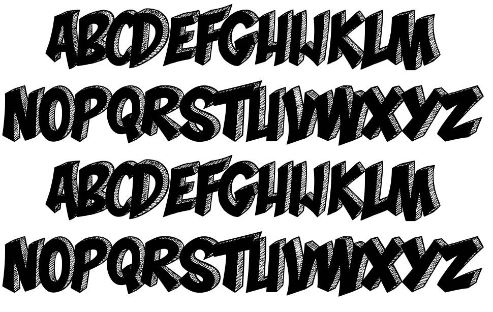 Mona Shark font specimens