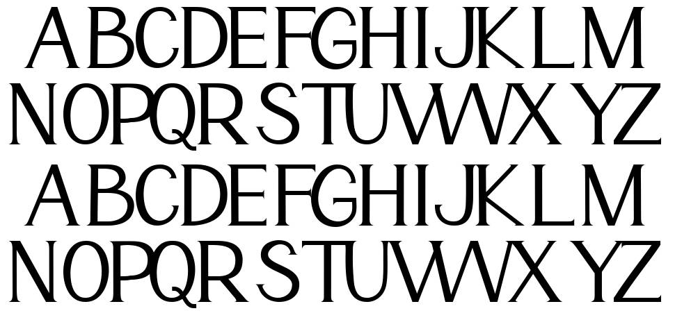 Monaline font specimens