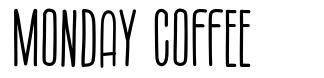 Monday Coffee font