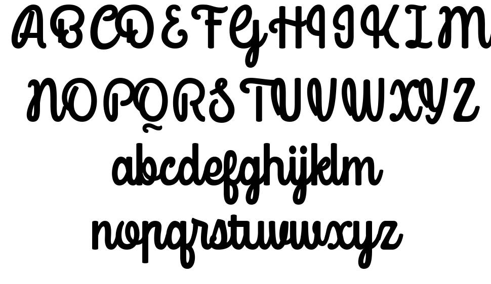 Mondella フォント 標本