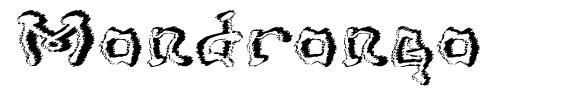 Mondrongo шрифт
