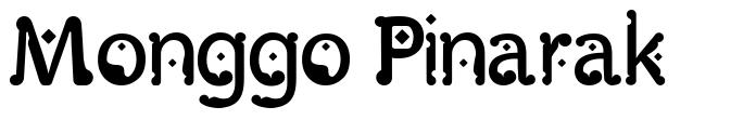 Monggo Pinarak font