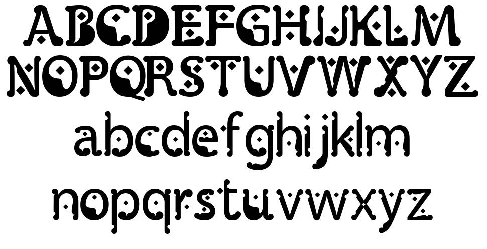 Monggo Pinarak font specimens
