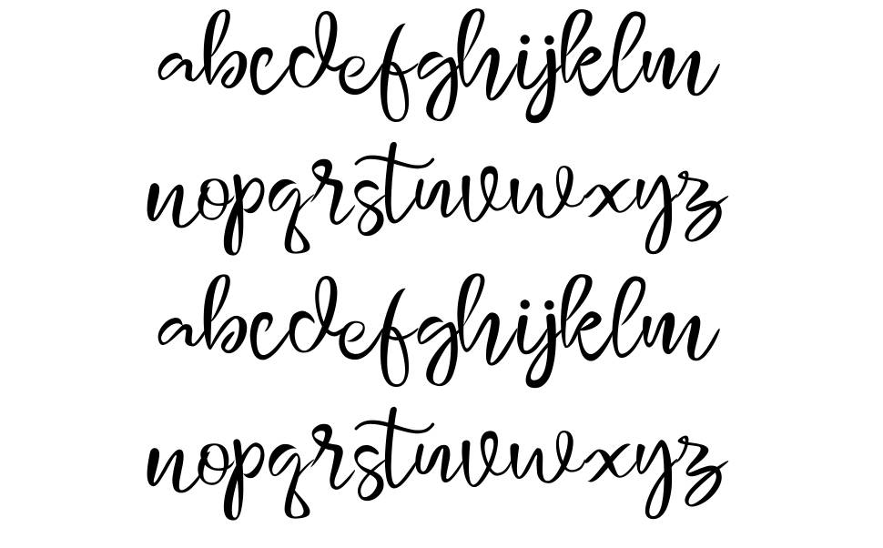 Monggolah font Örnekler