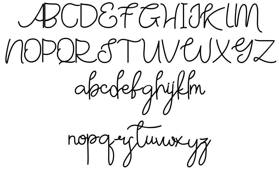 Monik Aprilia フォント 標本