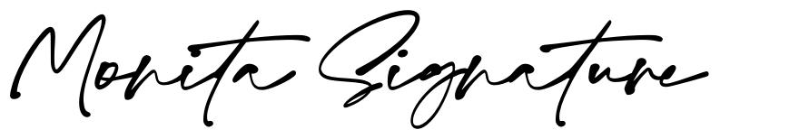 Monita Signature font