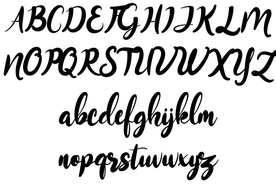 Monitta 字形 标本