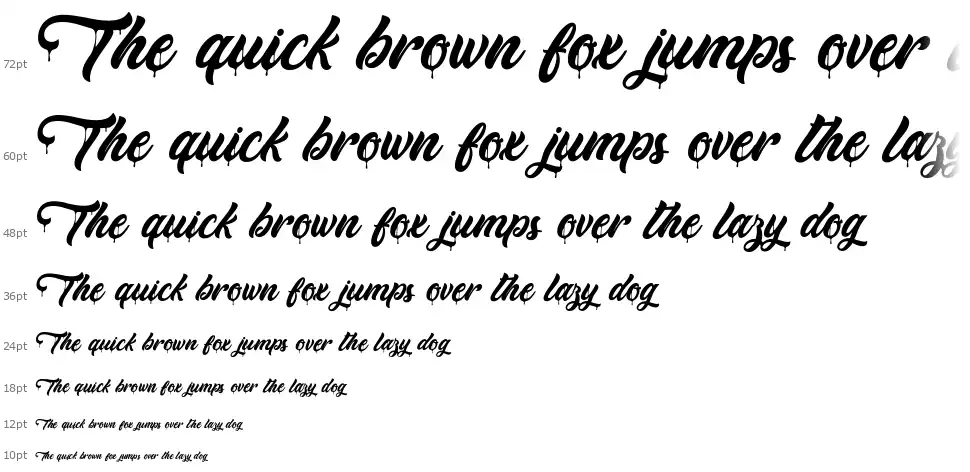Monkey Actfont waterfall