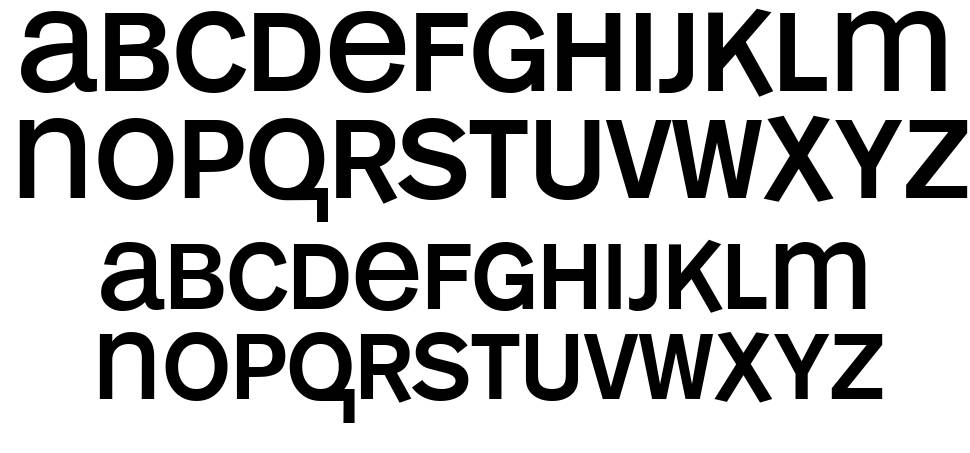 Mono Alphabet font