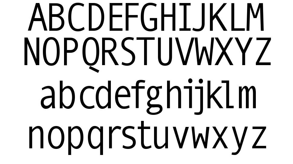 Mono Spatial font Specimens
