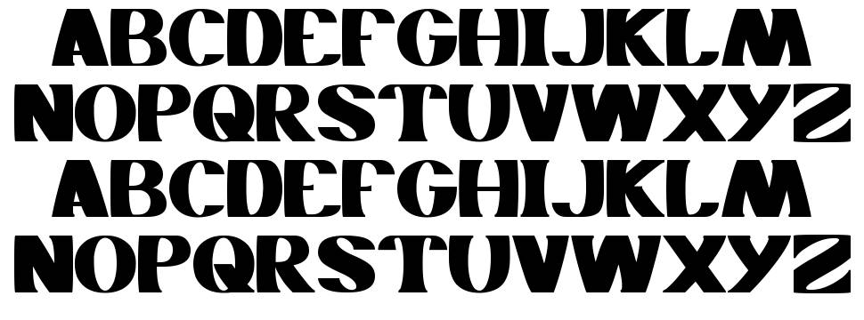 Monochrome font specimens