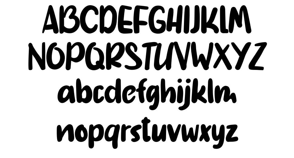 Monogram font specimens