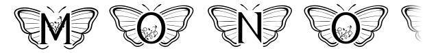 Monogram Butterfly