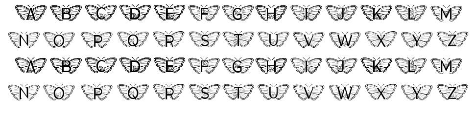 Monogram Butterfly font