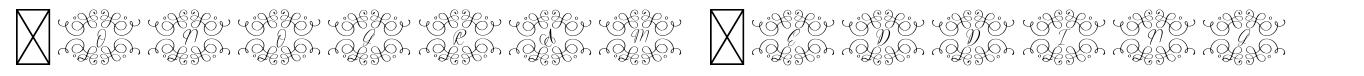 Monogram Wedding písmo