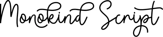 Monokind Script schriftart