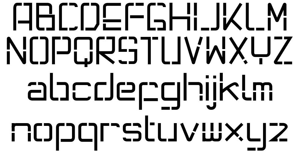 Monolight font specimens