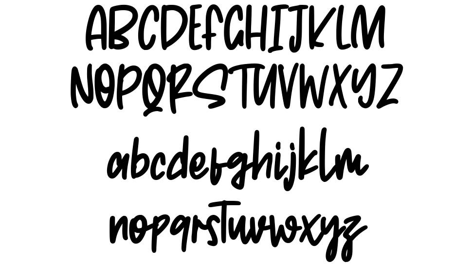 Monolise font Örnekler