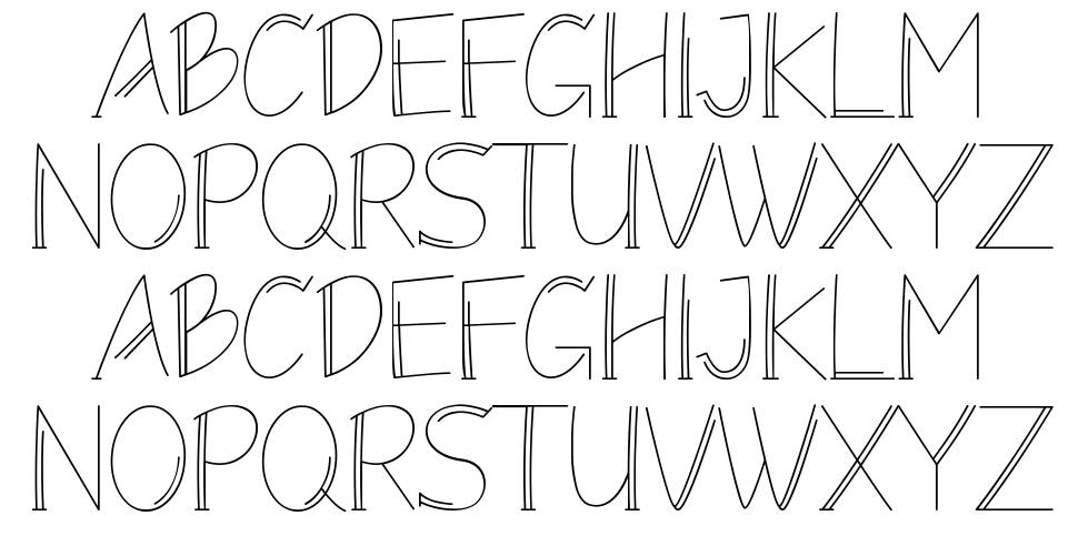 Monolism font specimens