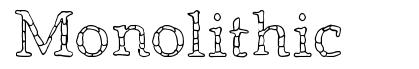 Monolithic 字形
