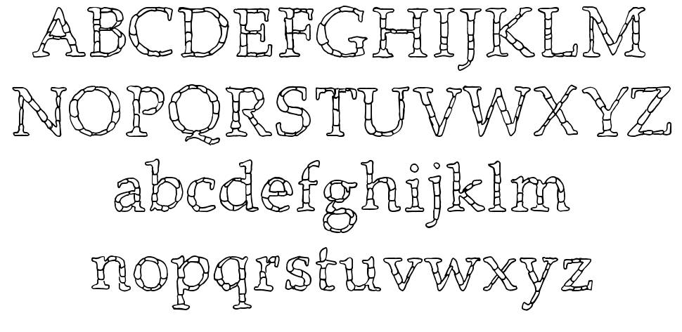 Monolithic font