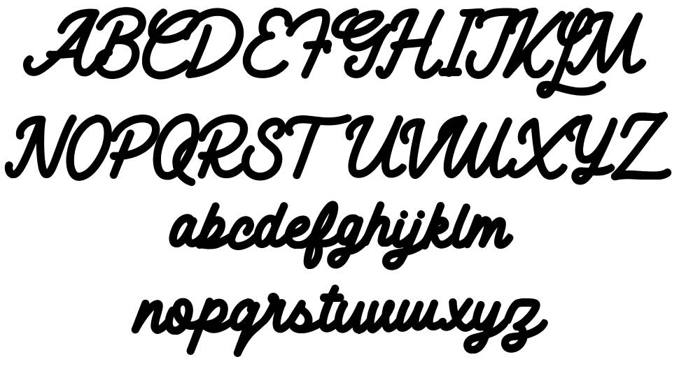Monolyte font specimens