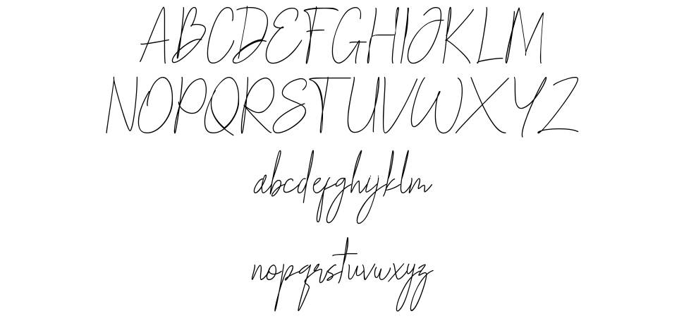 Monopente font Örnekler