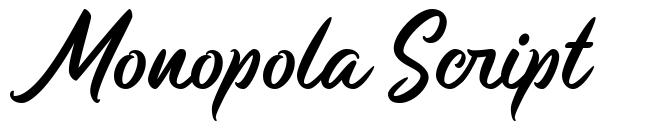 Monopola Script шрифт