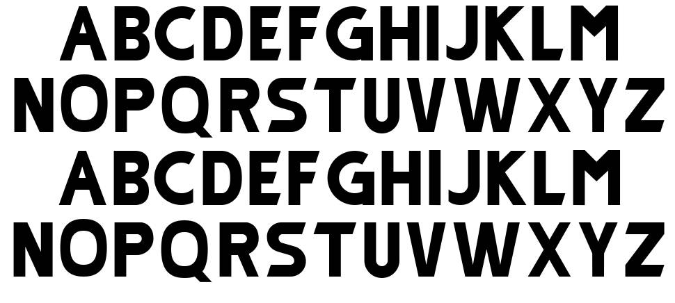 Monorealis font Örnekler