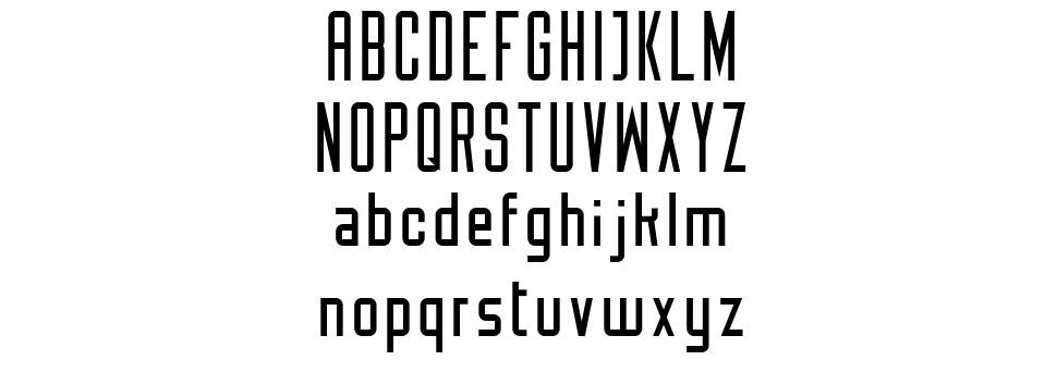 Monotone font specimens