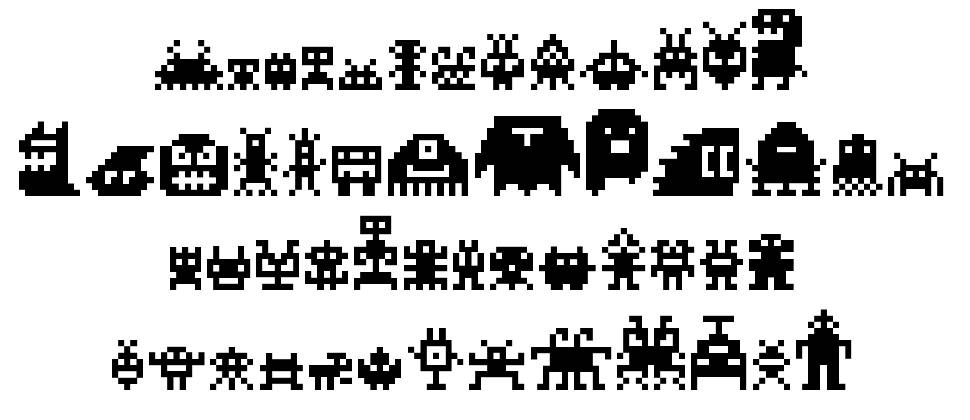 MonstaPix 字形 标本