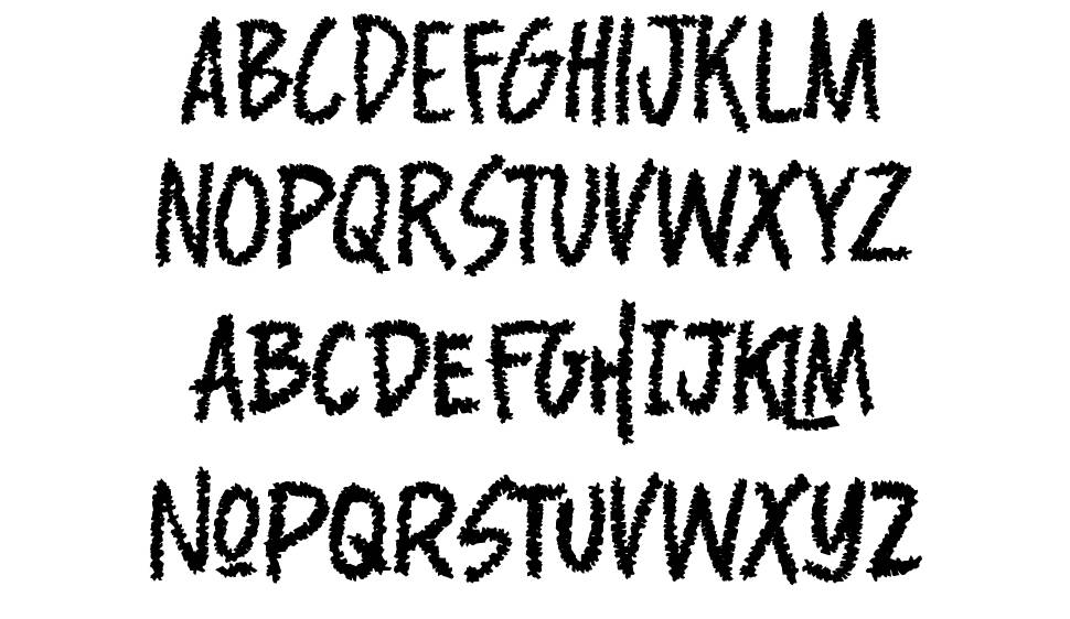 Monsterian font specimens