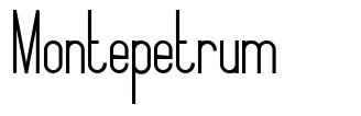 Montepetrum 字形