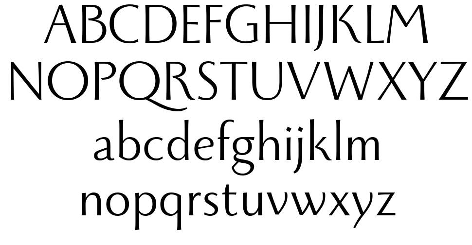 Monterchi font Örnekler