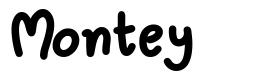Montey font