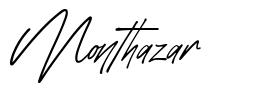 Monthazar 字形