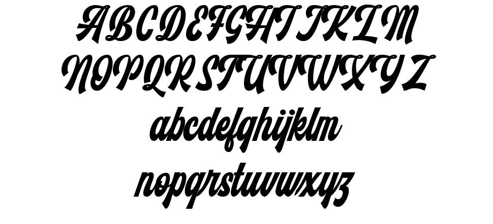 Monthelo font Örnekler