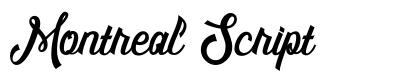 Montreal Script шрифт