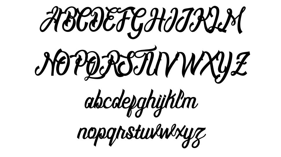 Montreal Script font specimens