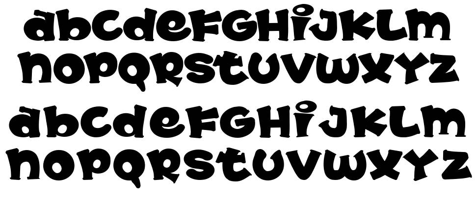 Moochio font specimens
